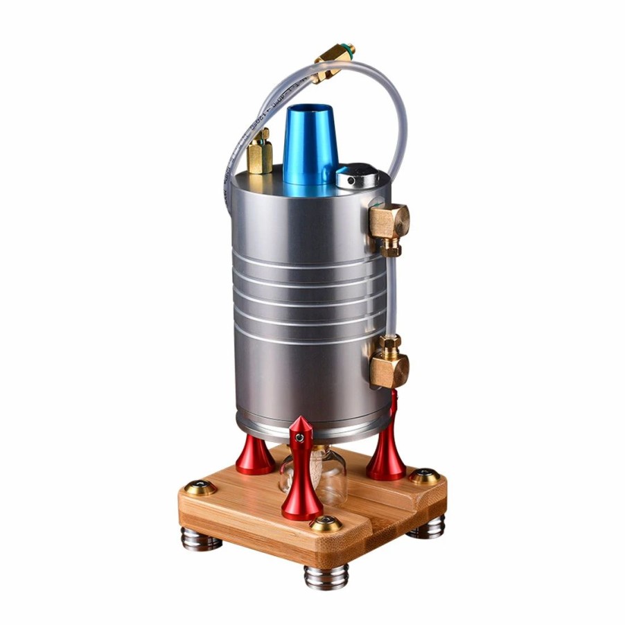 Model Engine * | Enginediy Steam Engine Model Kit Full Metal Steam Generator Steam Heating Boiler With 4 Alcohol Lamps