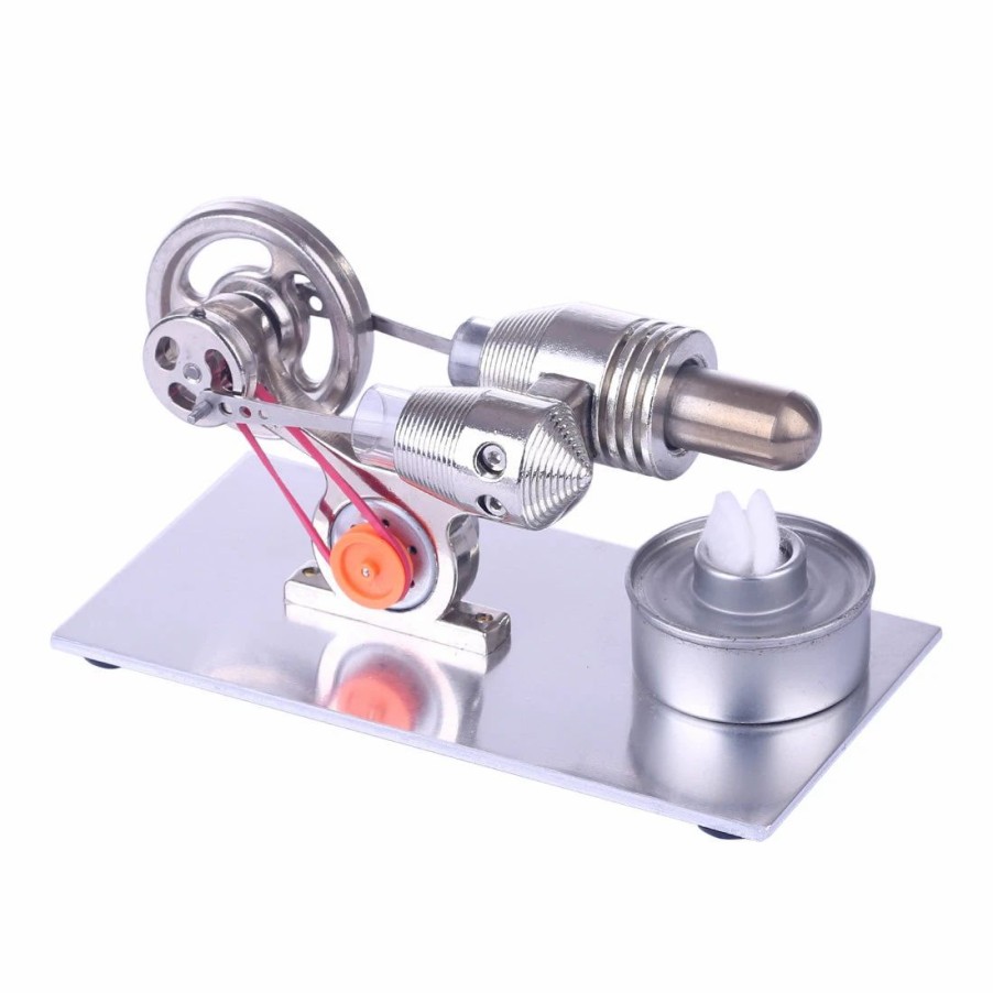 Stem Model * | Engine Diy Stirling Engine With Generator And Bulb Stirling Motor Model Science Toy