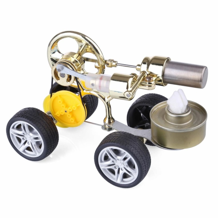 Stem Model * | Enginediy Single Cylinder Stirling Engine Model | Running Car Motor Model Science Experimental Toy