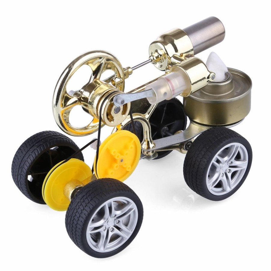 Stem Model * | Enginediy Single Cylinder Stirling Engine Model | Running Car Motor Model Science Experimental Toy