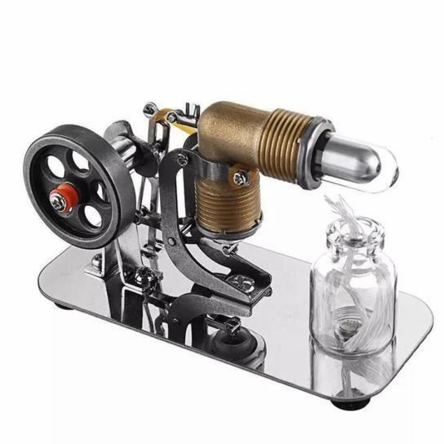 Model Engine * | Mini Stirling Engine Motor Model High Performance Pocket-Sized Engine Enginediy