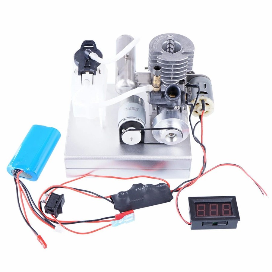 Stem Model * | Engine Diy Level 15 Low Voltage Motor One Button Start Methanol Engine Electric Generator Enginediy