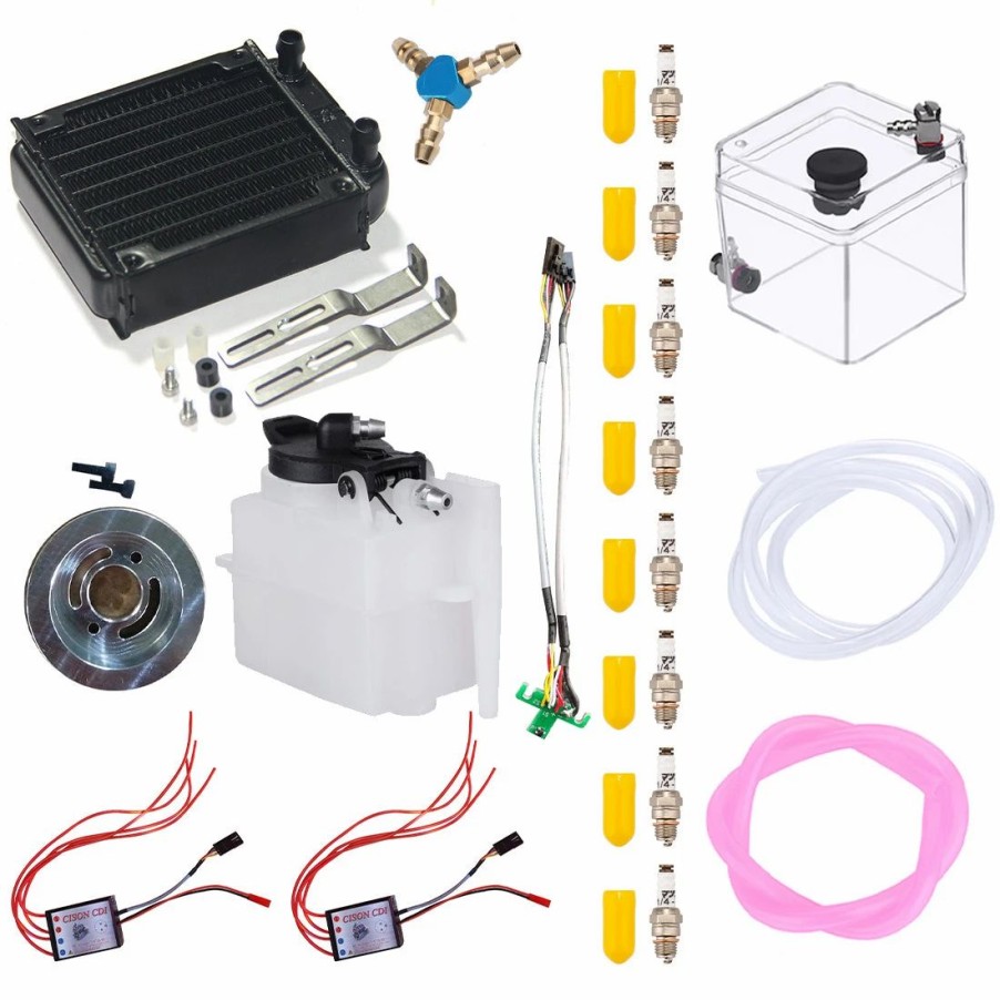 Accessories * | Enginediy Start Ignition And Water Cooling Kit For Howin & Toyan V8 Engine Fs-V800 Engine Toyan Original