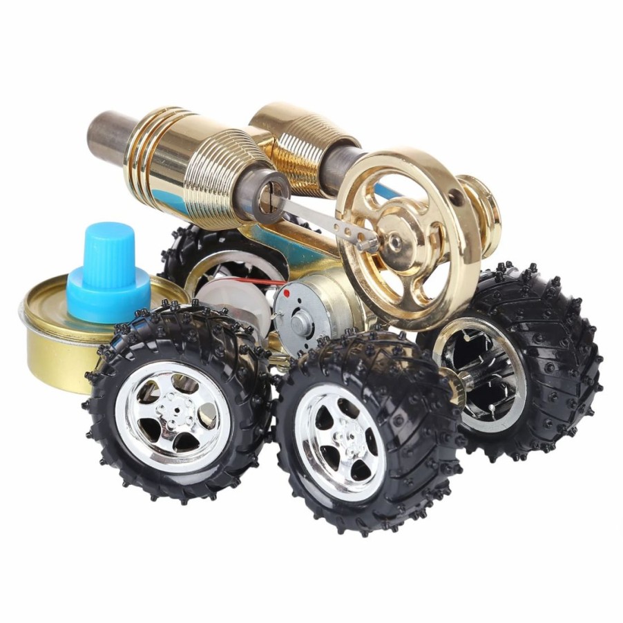 Model Engine * | Enginediy Stirling Engine Car Model Stirling Engine Vehicle Educational Toy Stem Engine Model Creative Gift