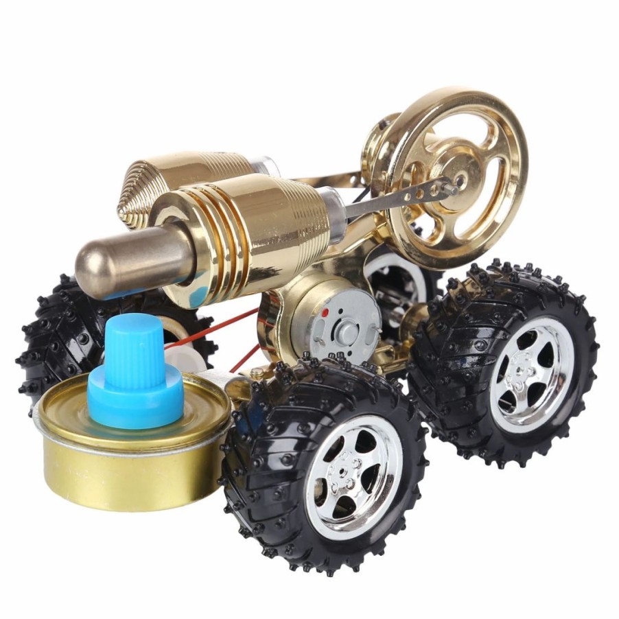 Model Engine * | Enginediy Stirling Engine Car Model Stirling Engine Vehicle Educational Toy Stem Engine Model Creative Gift