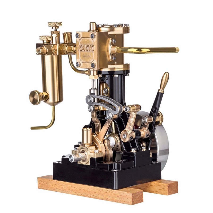 Model Engine * | Enginediy Kacio Ls1-14 Single Cylinder Reciprocating Steam Engine Model For Model Ship Model Boat Above 60Cm