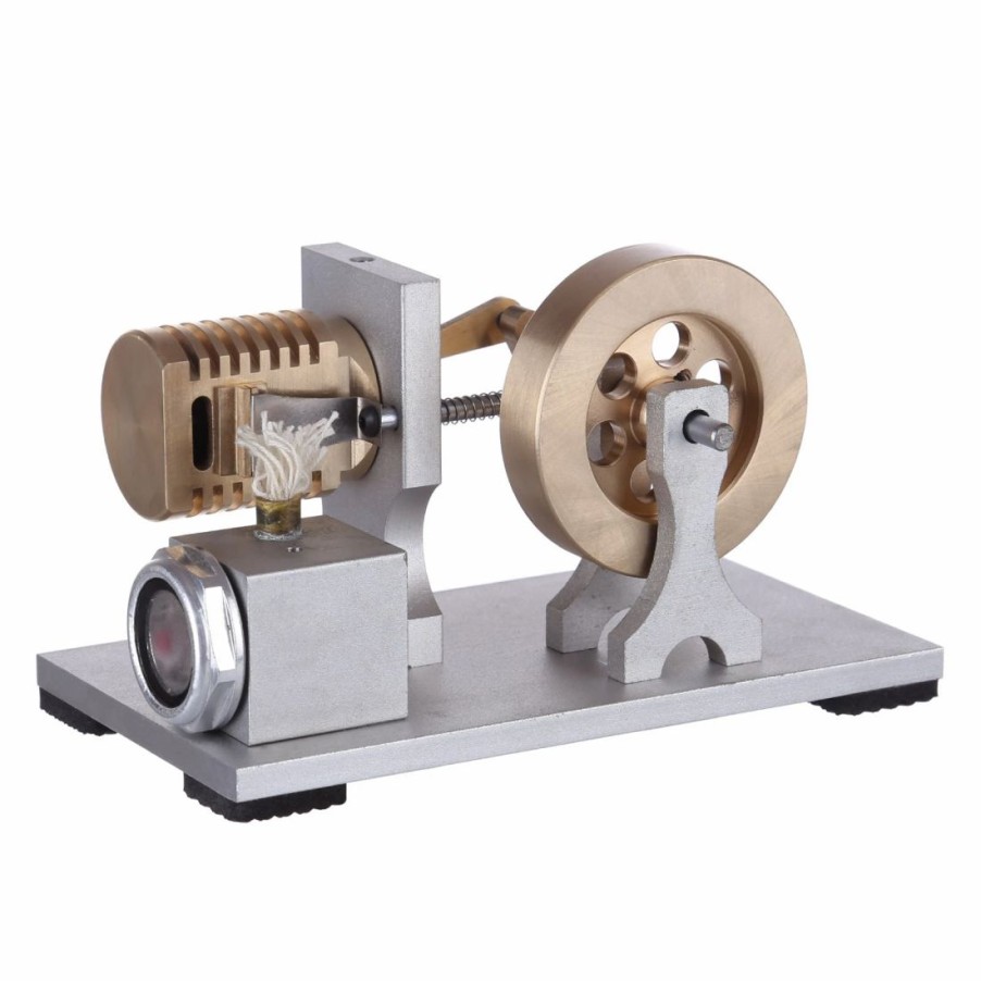 Model Engine * | Single Cylinder Stirling Engine Model Flame Licker Eater Engine Vacuum Stirling Engine Model With Double Bearing Support Enginediy Customized