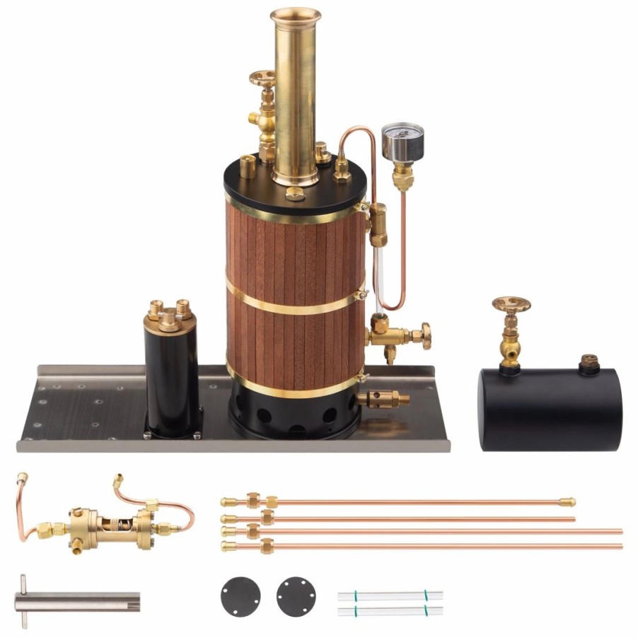 Model Engine * | Enginediy 230Ml Vertical Boiler Steam Boiler Model For Ship Steam Engine Model