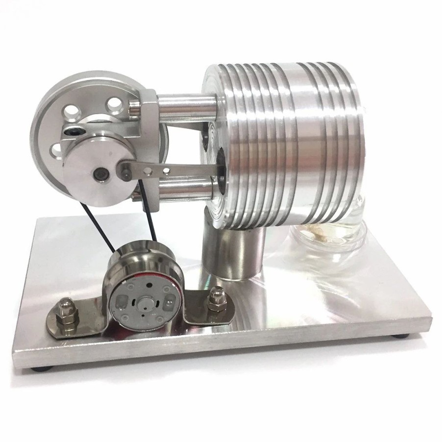 Model Engine * | Engine Diy Stirling Engine With Generator External Combustion Engine Model Toy