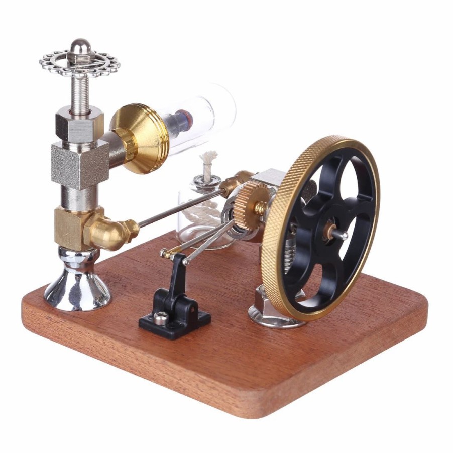 Model Engine * | Enginediy Stirling Engine Model With Vertical Flywheel Speed Adjustable | Science Experiment Engine