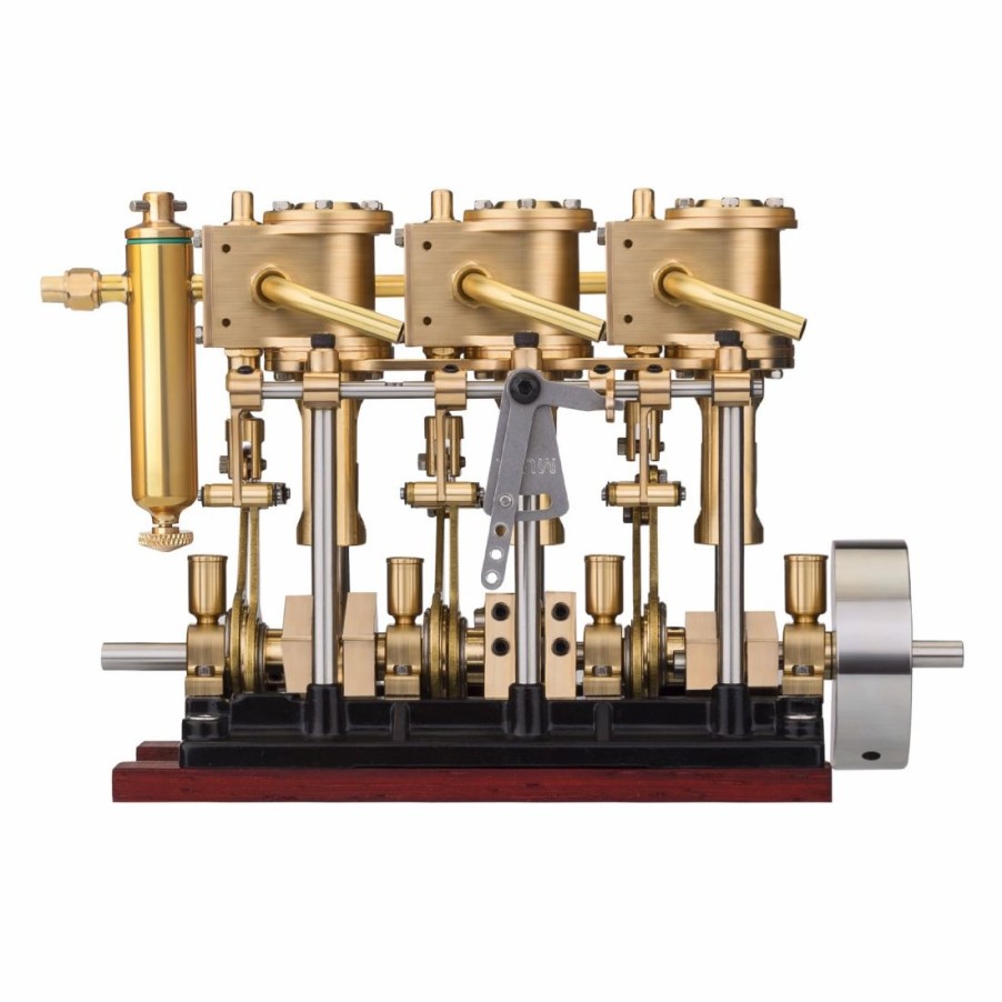 Model Engine * | Enginediy Kacio Ls3-13S Steam Engine 3-Cylinder Reciprocating Engine With Oil Cup Reverse Rotation Steam Model Boat