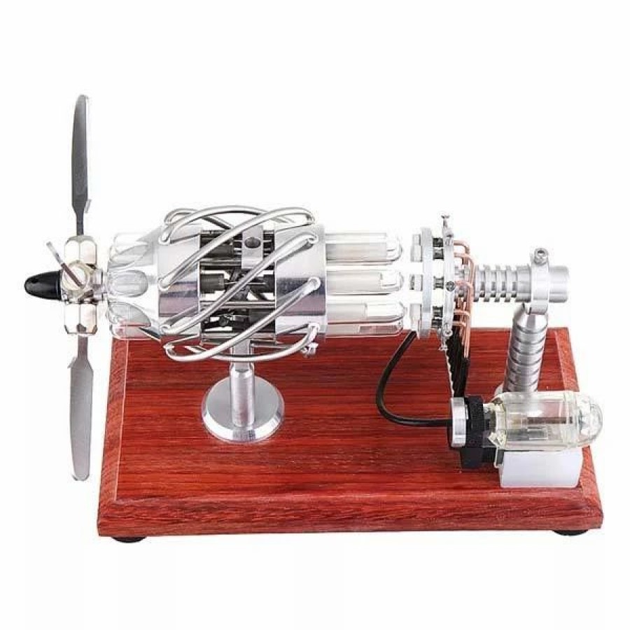 Model Engine * | Enginediy 16 Cylinder Stirling Engine With Quartz Tube Collection Gift For Engineer-Upgrade