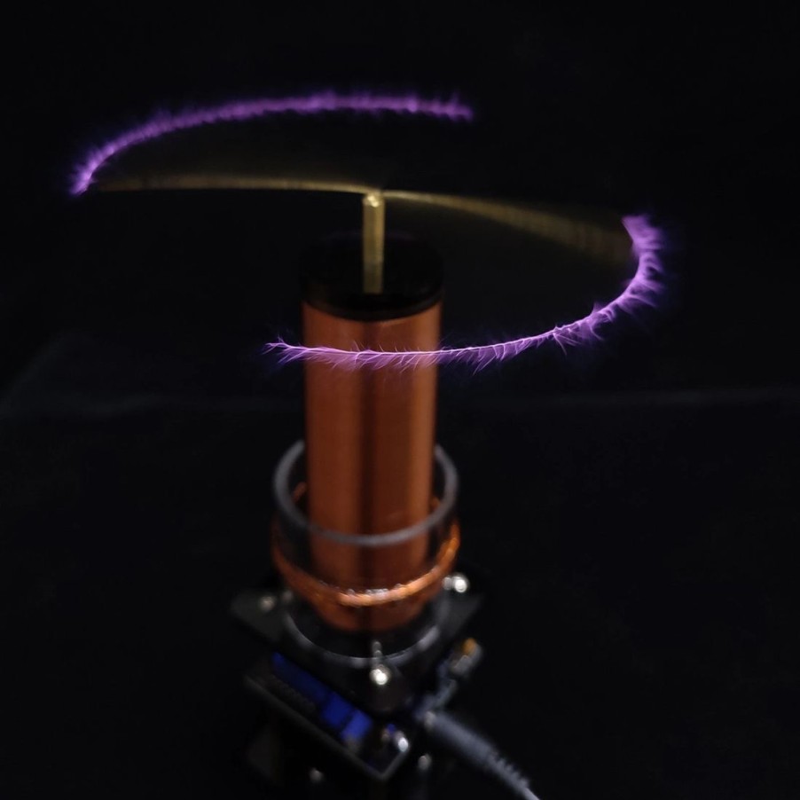 Stem Model * | Engine Diy Bluetooth Wireless Mini Tesla Music Coil Speaker Plasma Singing Loudspeaker Experimenting Device Teaching Tool Desktop Toy