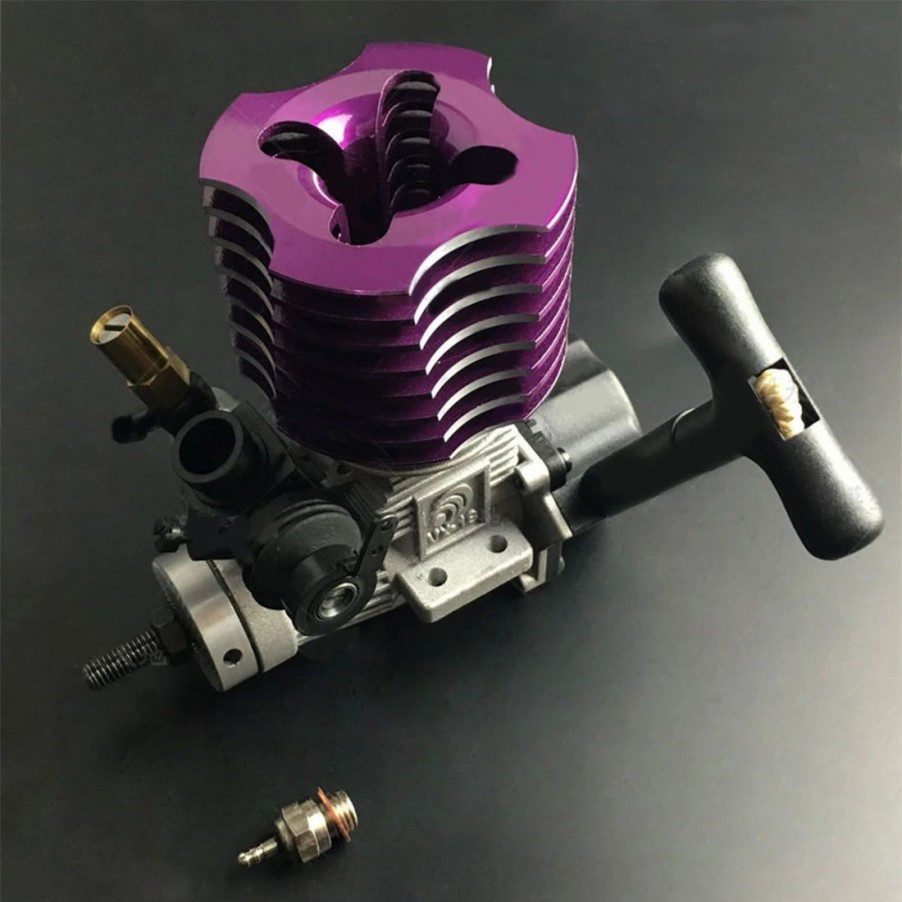 Accessories * | Enginediy Zhongyang Vx Level 18 2.95Cc Methanol Engine With Spark Plug For Hsp/Tamiya/Kyosho/Hpi 1:10 Methanol Fuel Vehicle