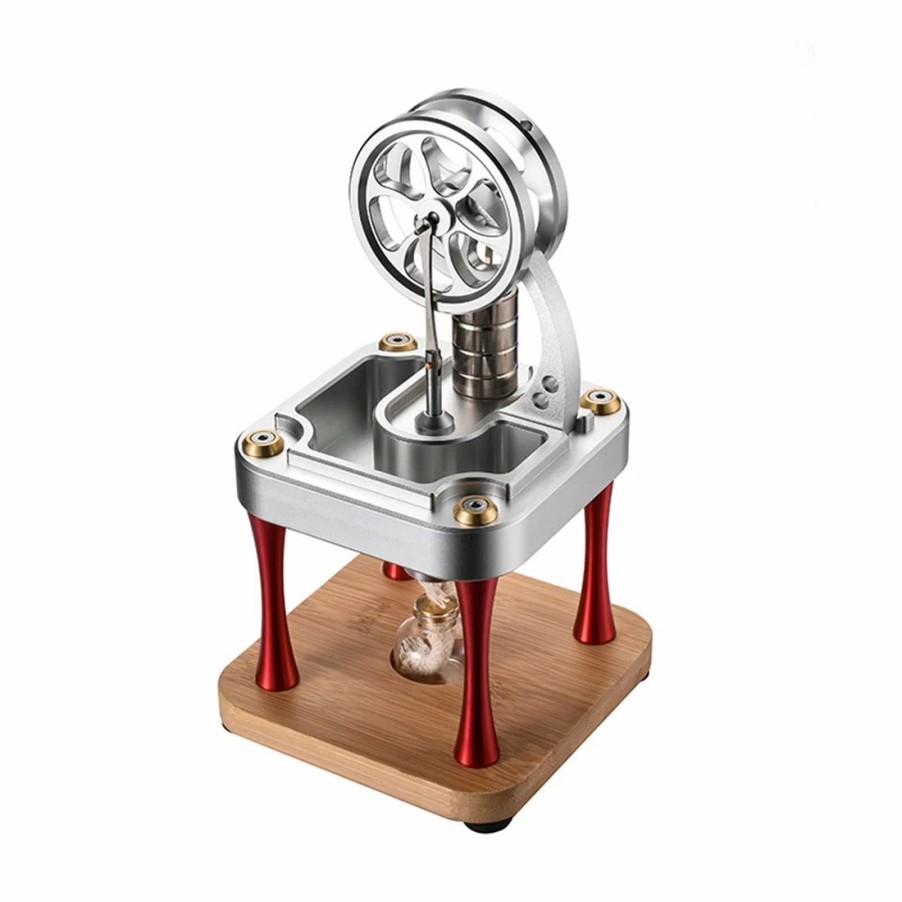 Model Engine * | Engine Diy Water Cooled High Temperature Stirling Engine Model Metal Science Experiment Engine