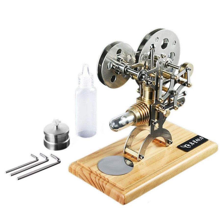 Model Engine * | Engine Diy Stirling Engine Kit Nostalgic Film Projector Design External Combustion Engine Model