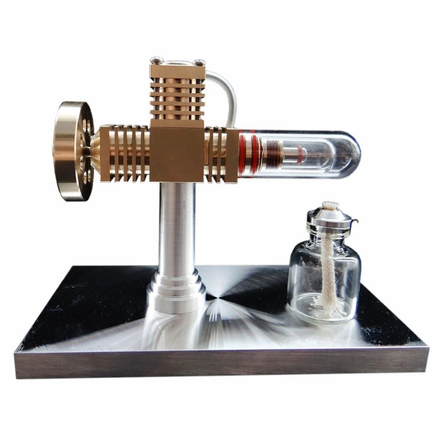 Model Engine * | Engine Diy Stirling Engine Kit Free Piston Stirling Engine Model Science Experiment Kit Enginediy