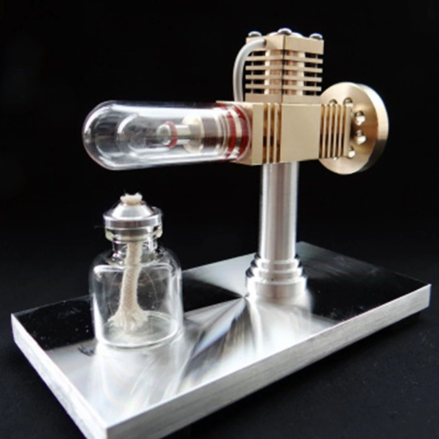 Model Engine * | Engine Diy Stirling Engine Kit Free Piston Stirling Engine Model Science Experiment Kit Enginediy