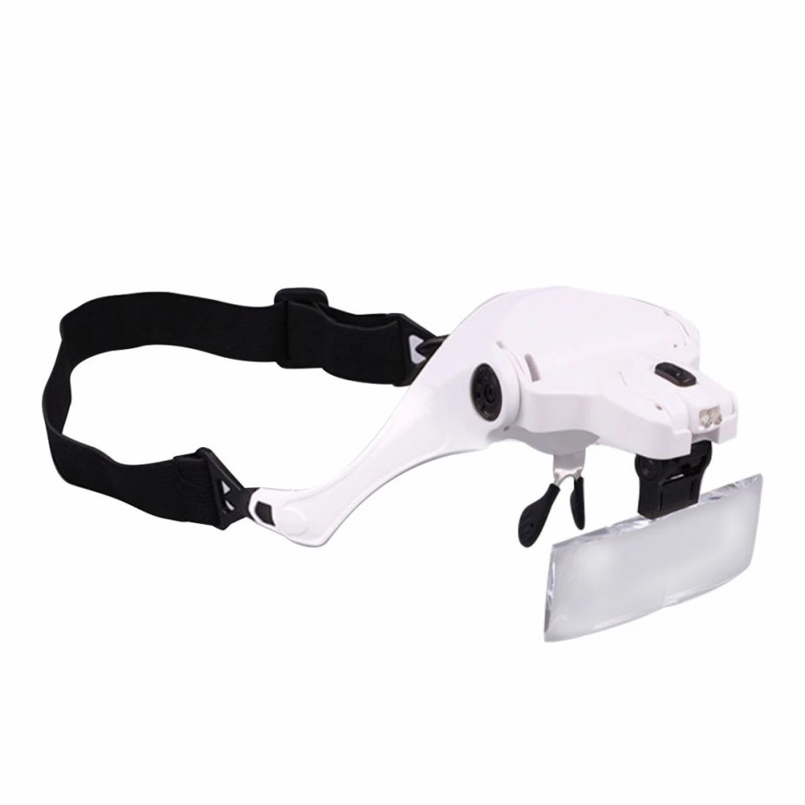 Accessories * | Engine Diy 1-3.5X Head-Mounted Magnifying Glass Model Debugging/Repairing Assistant With Lenses And Led Lights