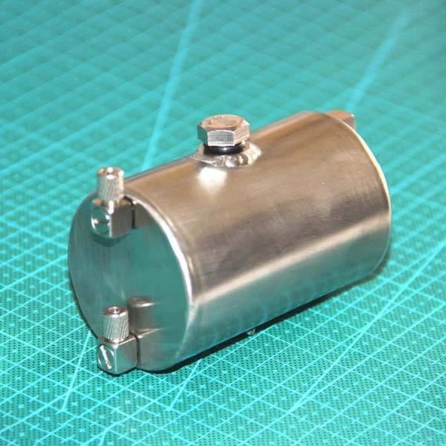 Accessories * | Engine Diy 185Ml Metal Fuel Tank For Methanol Gasoline Engine Rc Engine