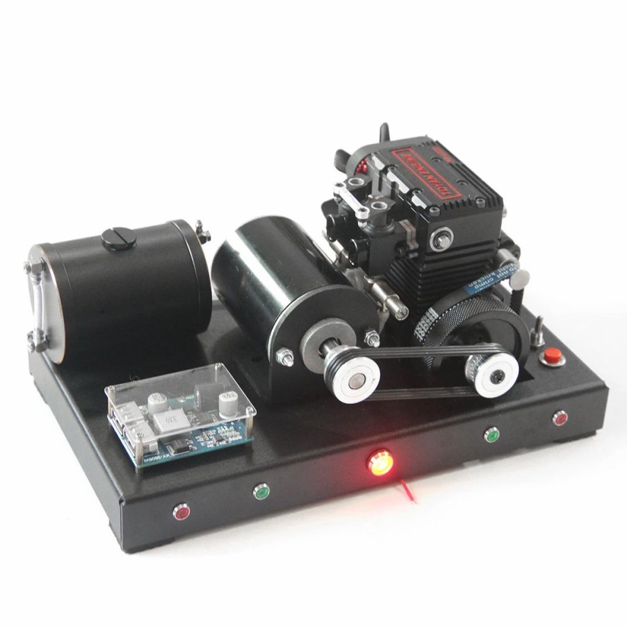 Accessories * | Enginediy Toyan Fs-L200 Inline Two-Cylinder 4-Stroke Nitro Engine 12V Micro Illuminated Generator Model