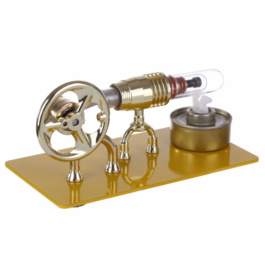 Model Engine * | Enginediy Enjomor Single Cylinder Stirling Engine Model Stem Toy