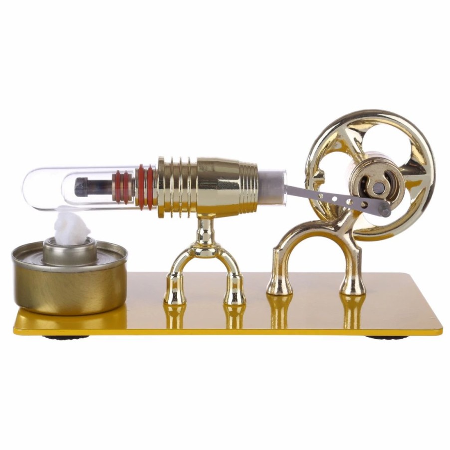 Model Engine * | Enginediy Enjomor Single Cylinder Stirling Engine Model Stem Toy