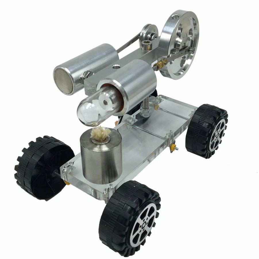 Model Engine * | Engine Diy Stirling Engine Car Model Stirling Engine Motor Model Physical Experiment Science Education Toy Gift Enginediy